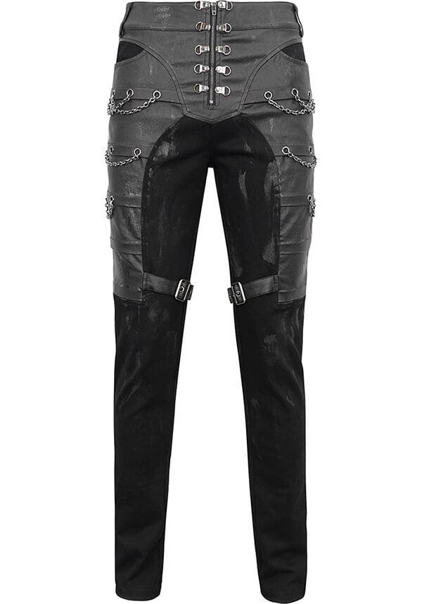 Devil Fashion's Lazarus Edgy Chain Pants for Punk Style Lovers