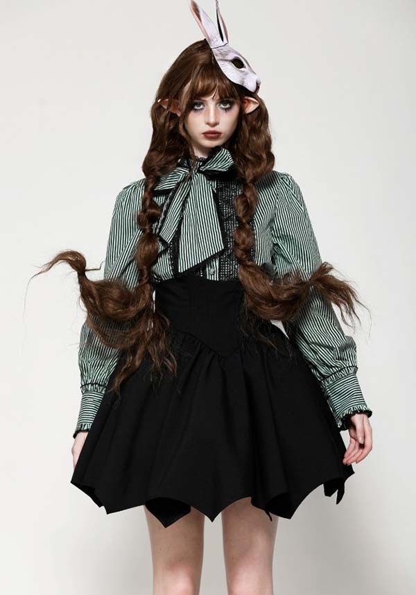Gothic-Style High Waisted Batwing Skirt for a Dramatic Look