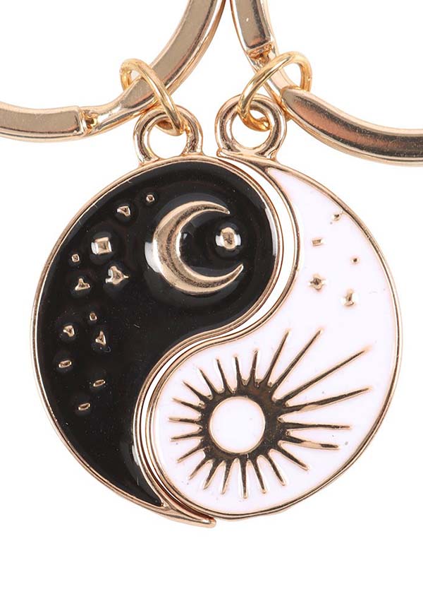 Best Friends Yin Yang Symbolic Keyring Set for Celebration