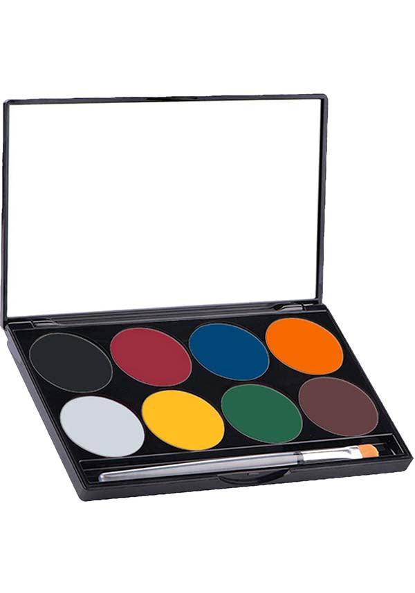 Mehron Paradise Makeup AQ Basic Face and Body Painting Makeup Palette with 8 Colors