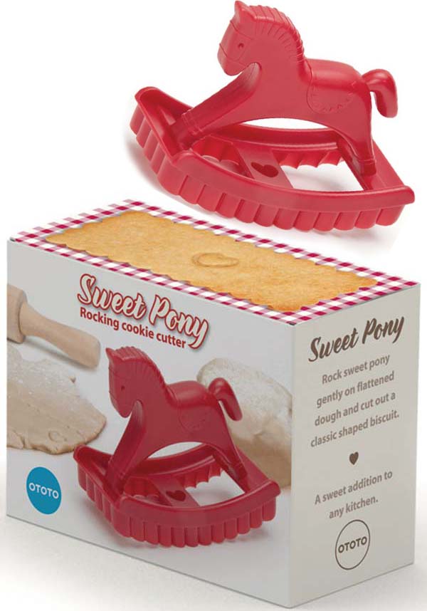 Sweet Pony-Shaped Rocking Horse Cookie Cutter for Kids