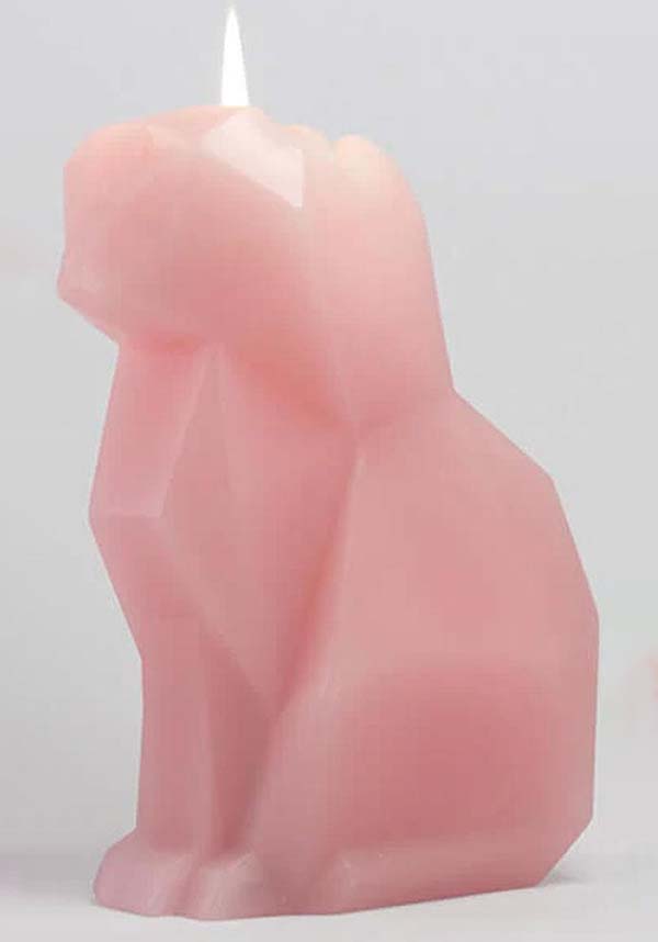 Pink Kisa Cat-Shaped Decorative Candle for Thoughtful Gifting