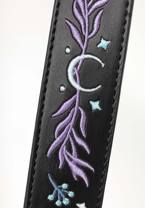 Restyle Enchanted Moonglow Embroidered Saddle Bag for Mystical Lovers