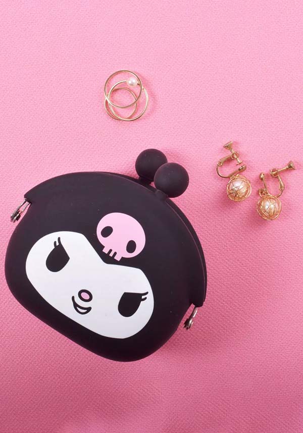 Adorable Kuromi Silicone Pochi Purse for Carrying Essentials