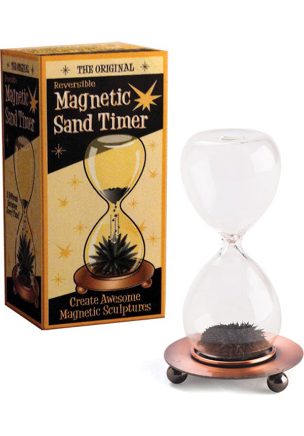 Unique Magnetic Sand Timer with Metal Stand for Creative Sculptures