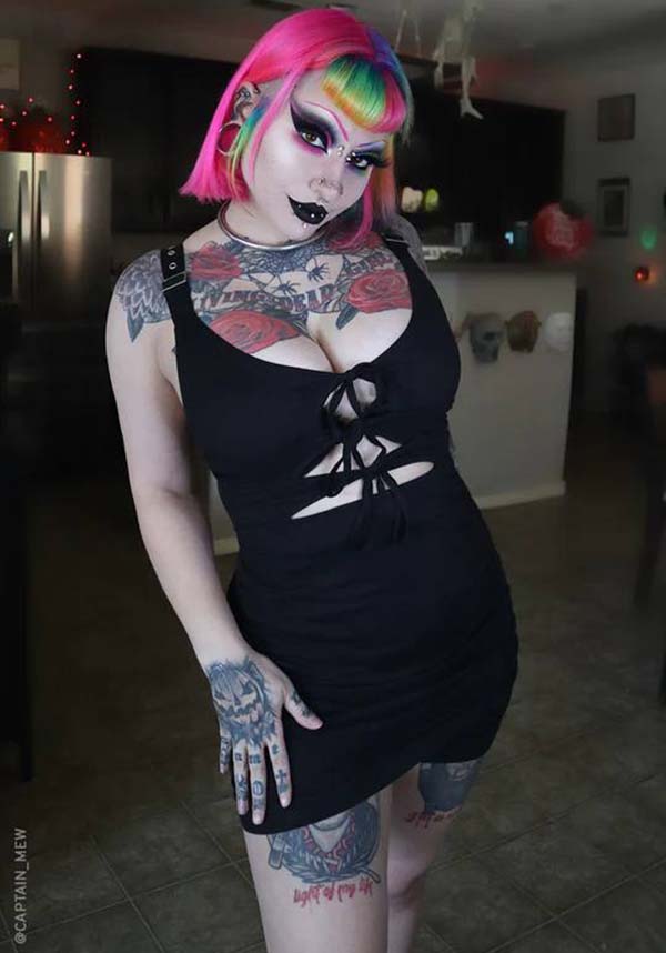 Raven Mini Gothic Date Night Dress