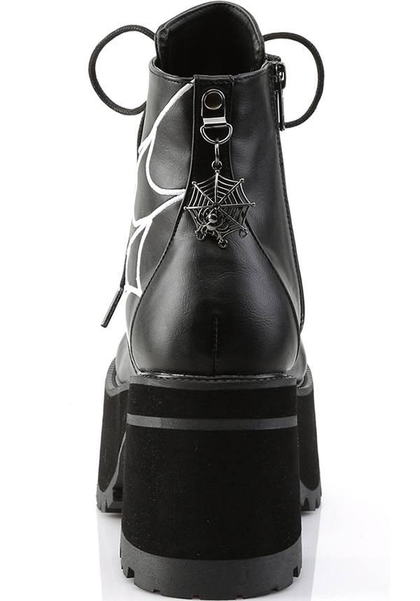 PREORDER: Demonia Ranger-105 Black Platform Lace-Up Ankle Boots