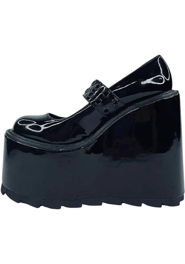 Black Dune Platform Mary Jane Shoes - Final Sale