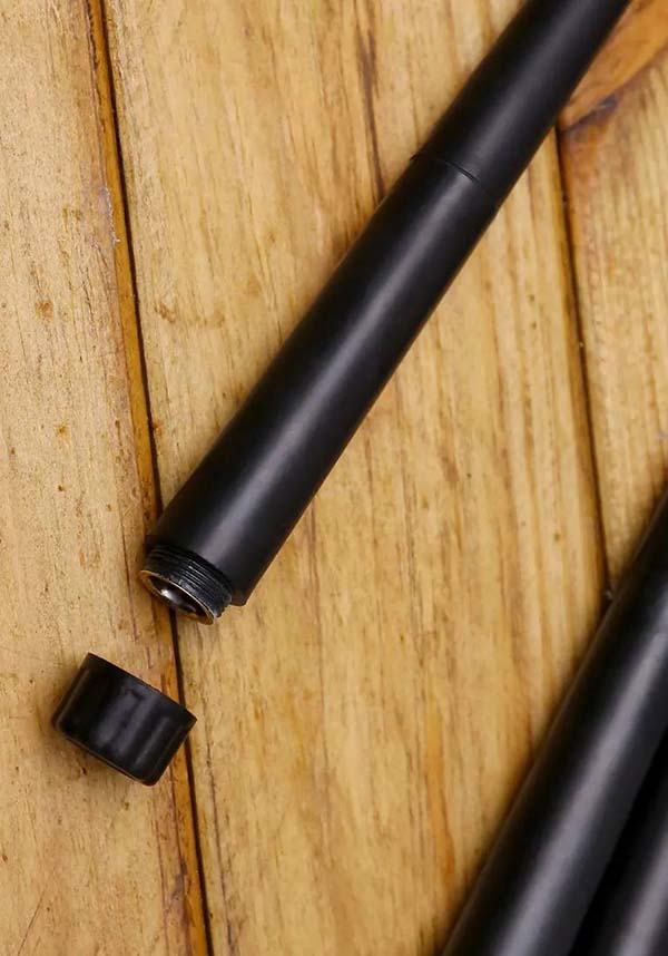 Black LED Taper Candle Set with Remote Control for Sophisticated Ambiance