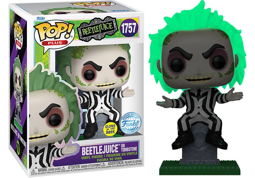 Beetlejuice Glow-in-the-Dark POP! Vinyl Figure on Stone GW [RS]