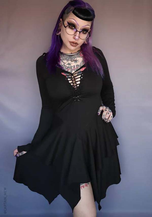 Bellatrix Witchy Style Ultra - Soft Mini Dress for Cozy Wear