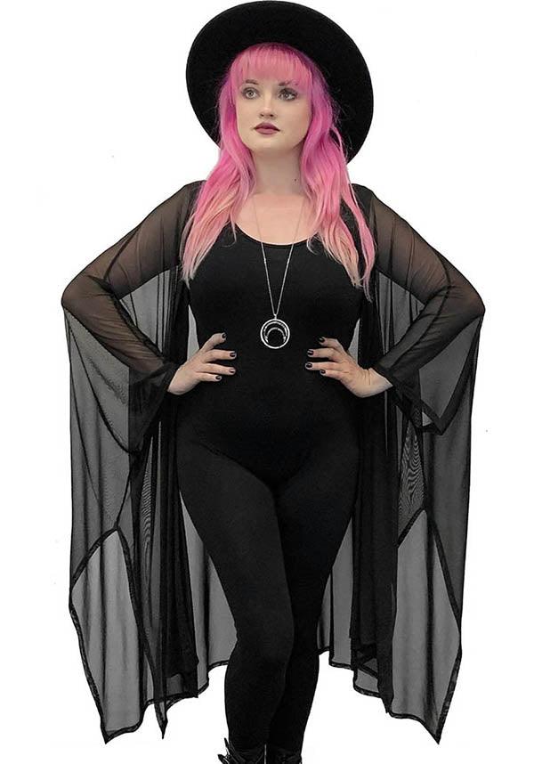 Lilith Oversized Stretch Mesh Cloak - Perfect for Any Occasion