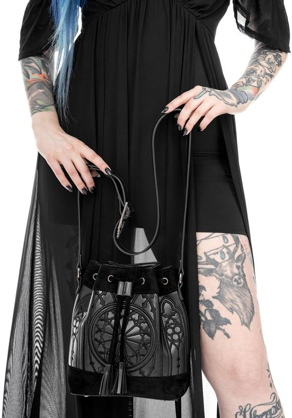 Restyle's Sanctum Adjustable Gothic Elegant Bucket Bag