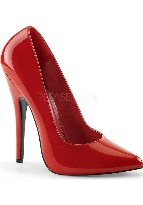 DOMINA-420 Patent Red Stiletto Heels for Women [Pre-order Available]