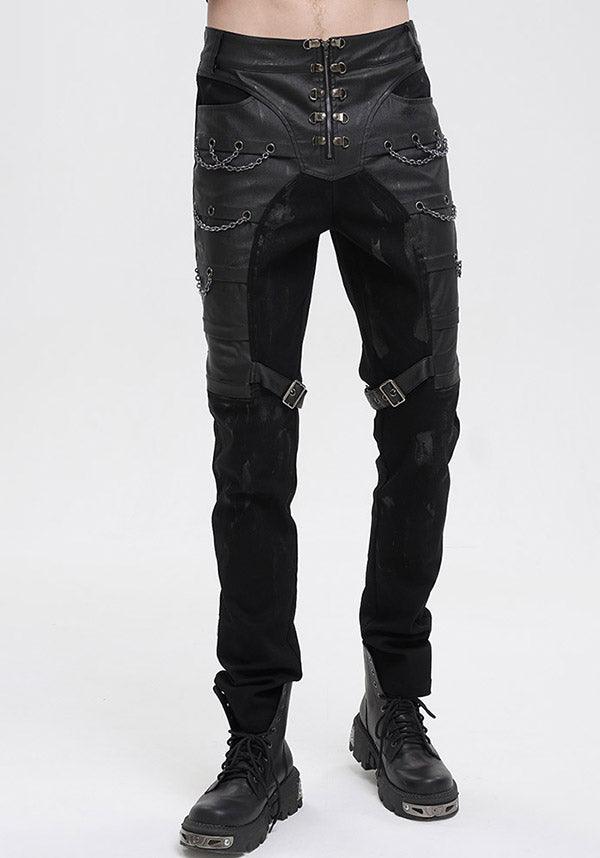 Devil Fashion's Lazarus Edgy Chain Pants for Punk Style Lovers