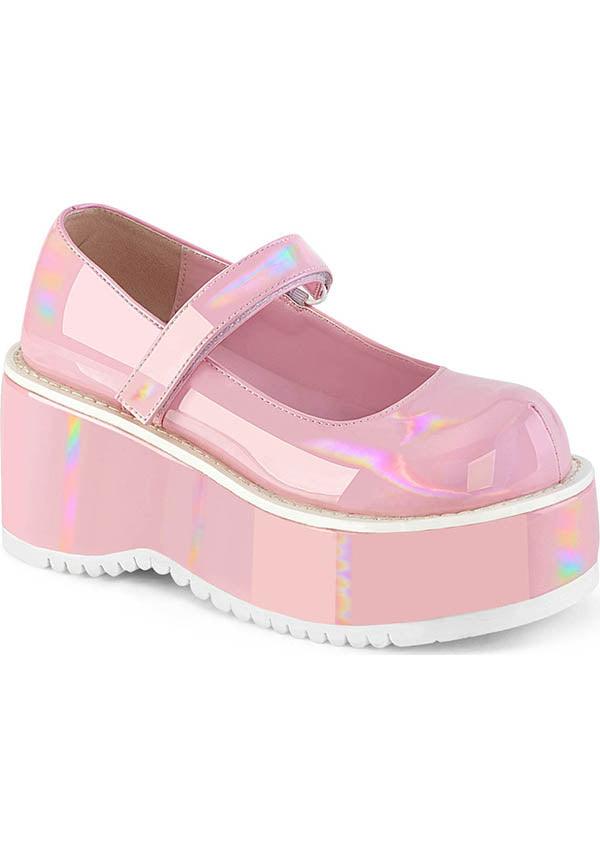 Pre - order Pink Holo DOLLIE - 01 Platform Shoes