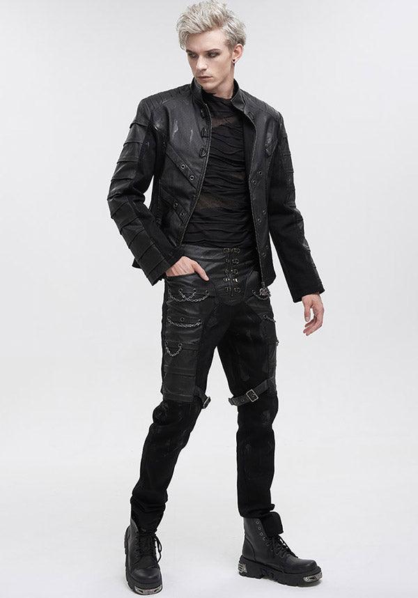 Devil Fashion's Lazarus Edgy Chain Pants for Punk Style Lovers
