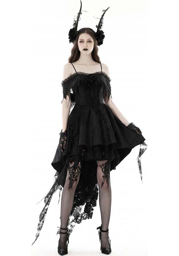 Enchanting Off - the - Shoulder Runaway Princess Polyester Dress