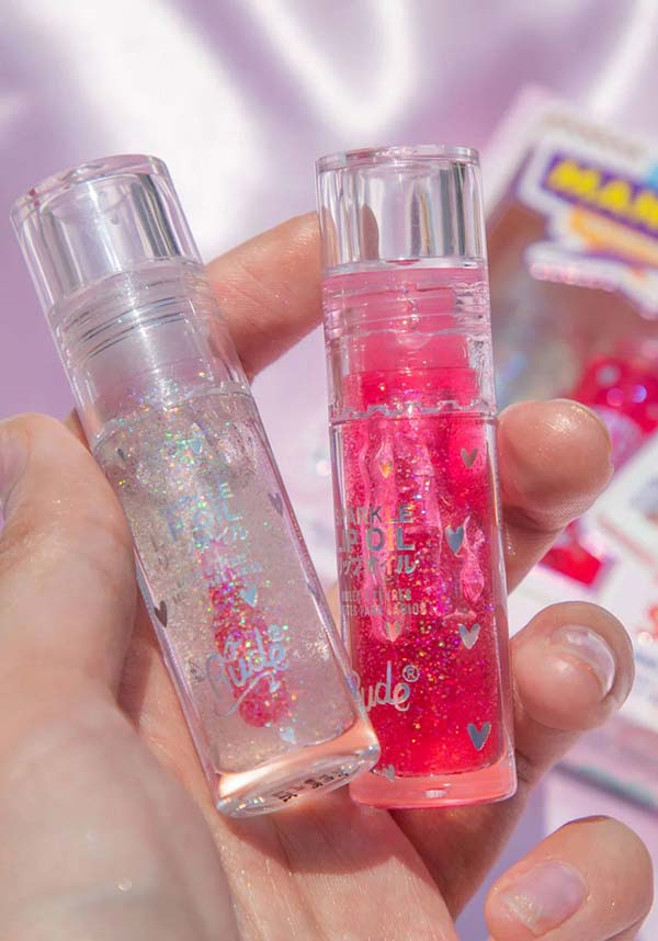 Manga Flavored [Watermelon and Mint Sparkle] Lip Oil Duo - Moisturizing Lip Care Product