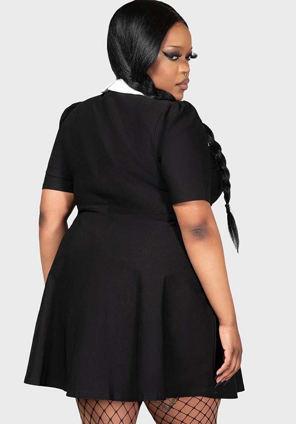 Blackest Heart Skater Style Dress - Licensed Wednesday Merchandise