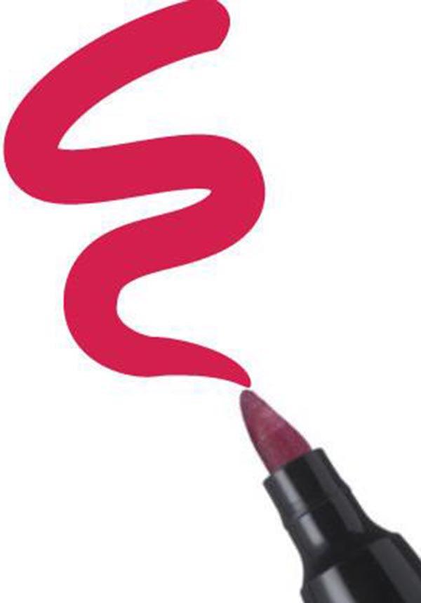 Maroon Semi - Permanent Kiss - Proof & Vibrant Lip Stain Pen