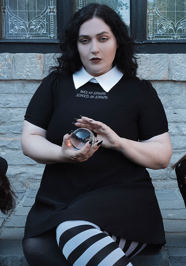 Blackest Heart Skater Style Dress - Licensed Wednesday Merchandise