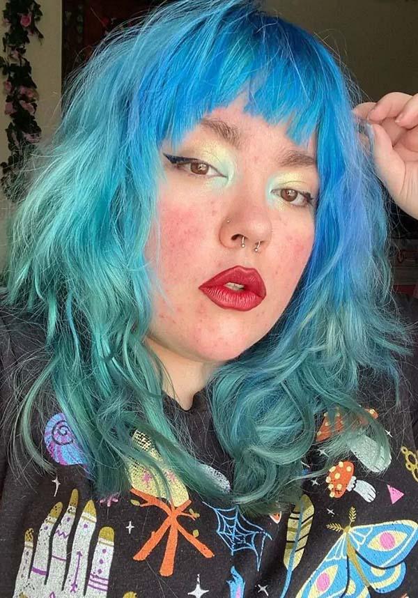 Lagoon Blue Punky Semi - Permanent Conditioning Hair Colour Creme for Mermaid - Inspired Look