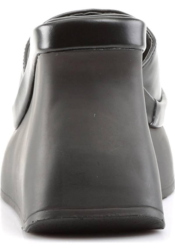 Preorder Demonia PACE-01 Platform Sandals in Classic Black Color