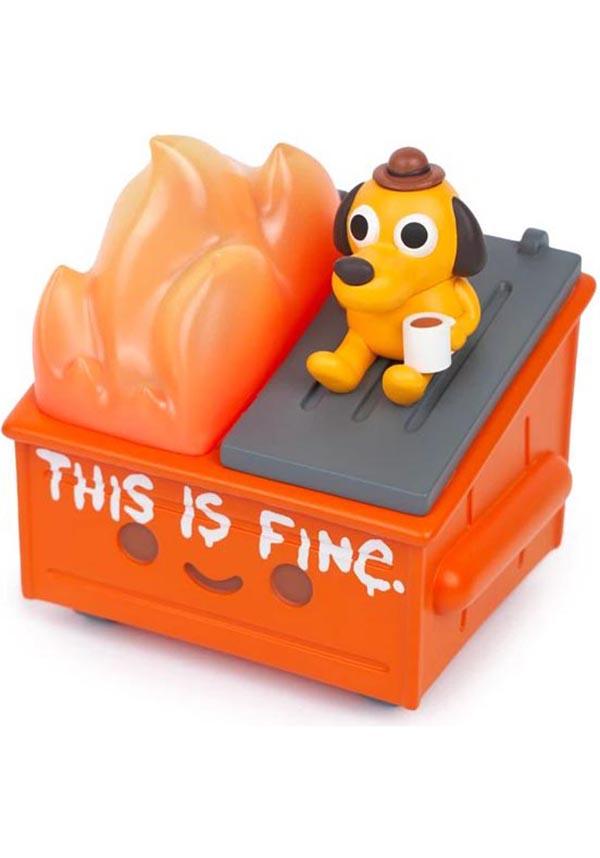 This Is Fine | High - Quality Vinyl Collectible Dumpster Fire Figure