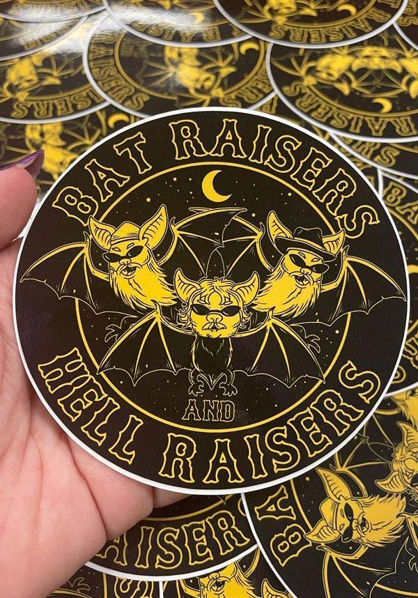 Weatherproof Glossy Bat & Hell Raisers Charity Stickers by STONEDEAF