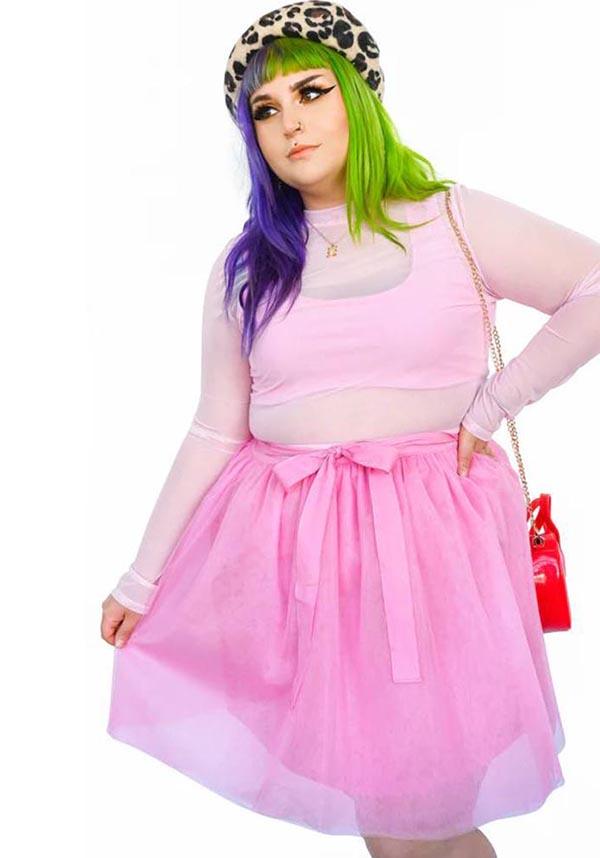 Laurel Pastel Mini Tulle Skirt with Adjustable Waist Ties