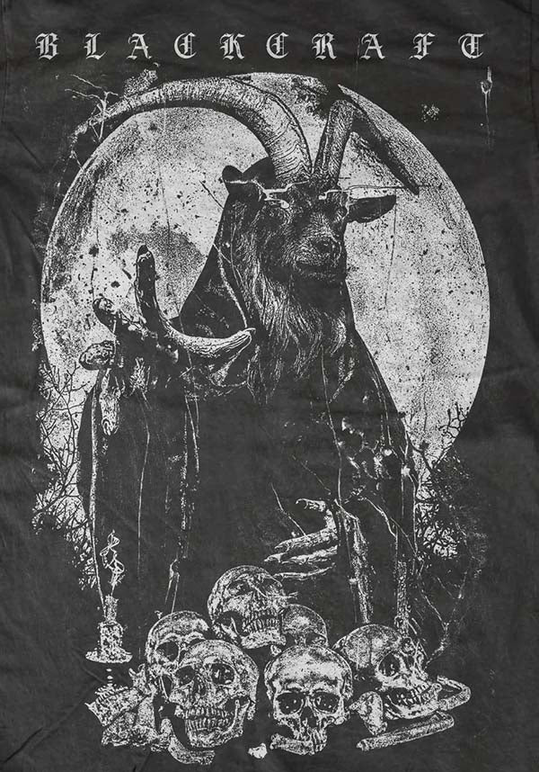 Power Goat Men's Slim-Fit Gothic T-Shirt