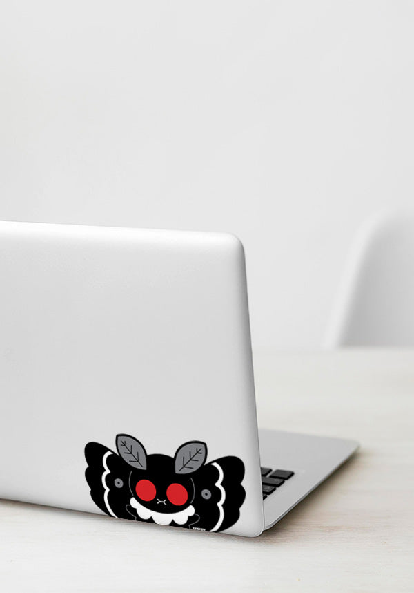 Adorable Kawaii Mothman Peeker Car Sticker