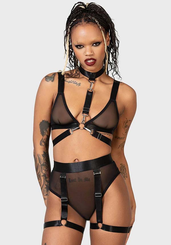 Stunning Tangled Soft Stretch Mesh High-Waisted Panty