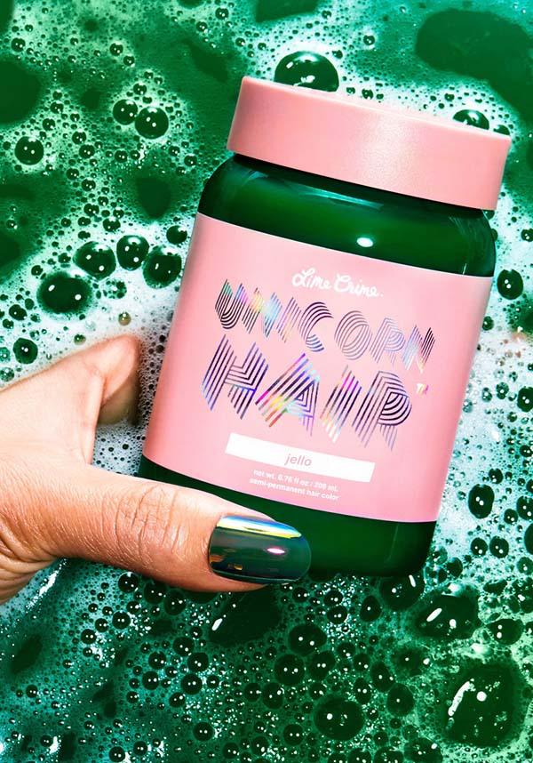Lime Crime Jello Unicorn Hair Semi - Permanent Fantasy Hair Colour in Tropical Green