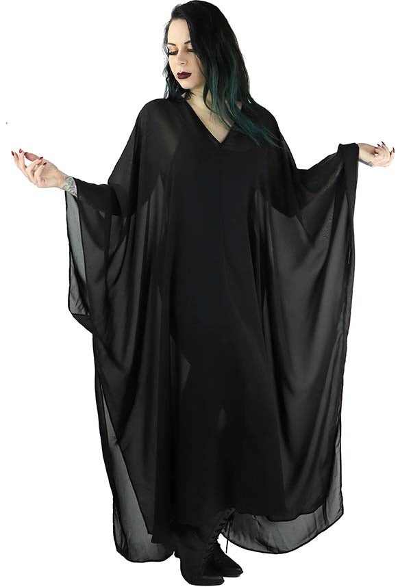 Soft and Flowing Petra Chiffon Kaftan - Ideal for Layering