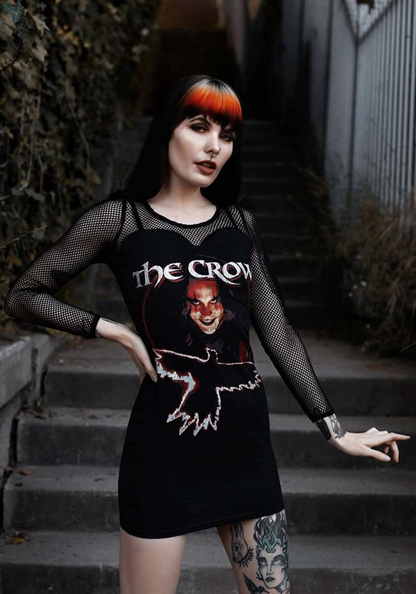The Crow Inspired Fishnet Dress for Alternative Fashion Lovers