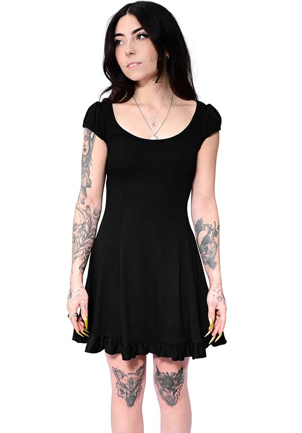 Marie Adjustable Satin Bow Stretch Ponte Holiday Dress