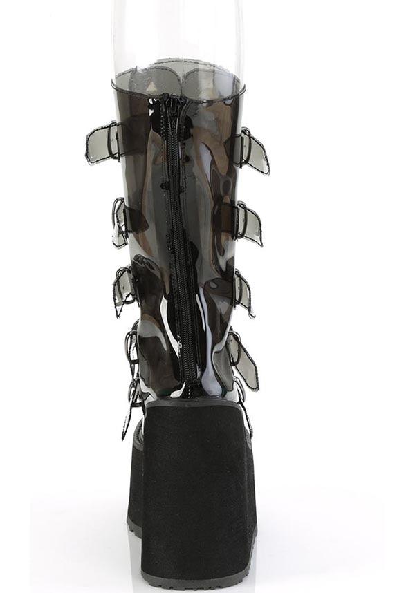 PREORDER: SWING-230C Platform Boots in Smoke TPU