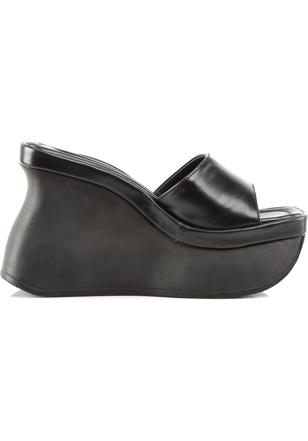 Preorder Demonia PACE-01 Platform Sandals in Classic Black Color