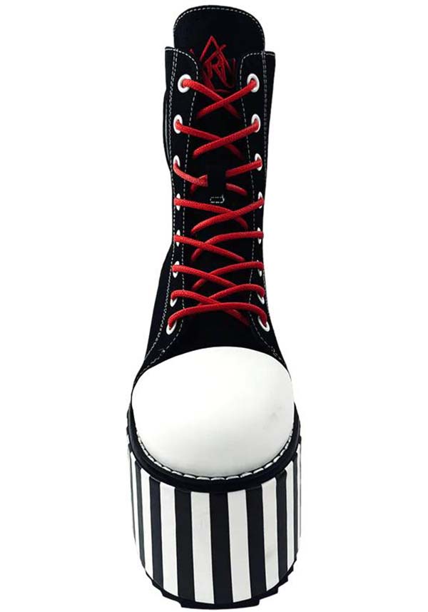 YRU Suspension Emily Gothic Platform Boots - A Bold Fashion Statement
