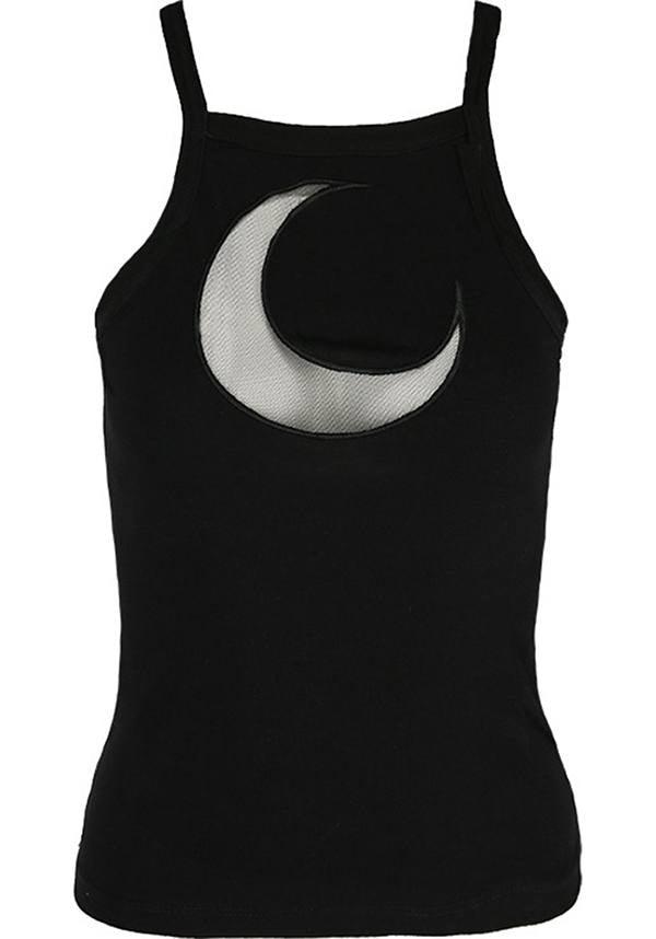 Restyle Moon Mesh Fashionable Women's Top