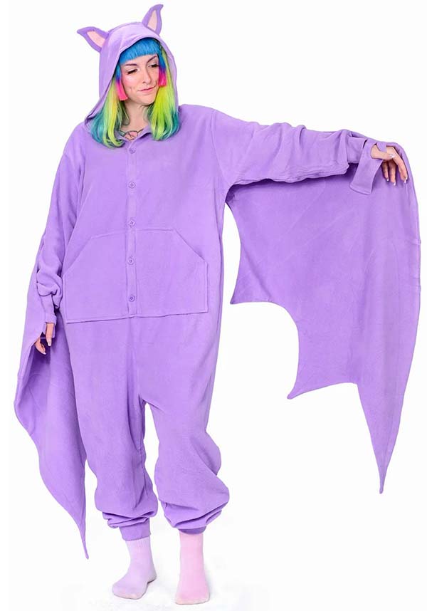 Adorable Taro-themed Fruit Bat Onesie for Fun Nights
