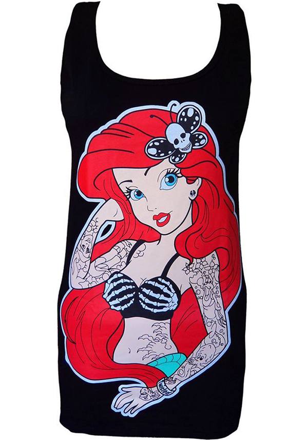 Twisted Little Mermaid Ariel Women's Classic Singlet Tank Top