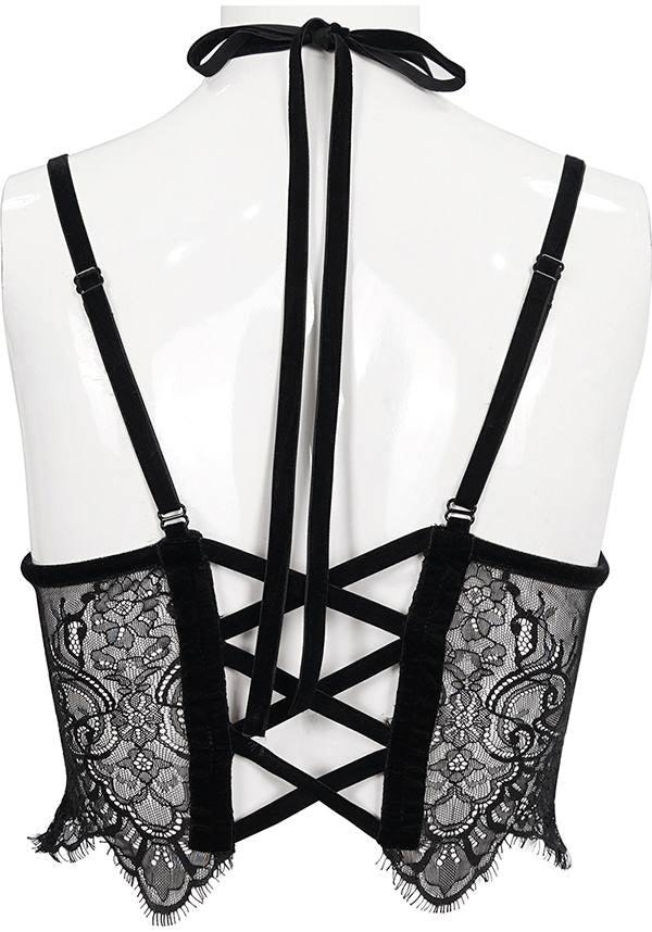 Scarlet Aura Gothic Lace Top for Seduction