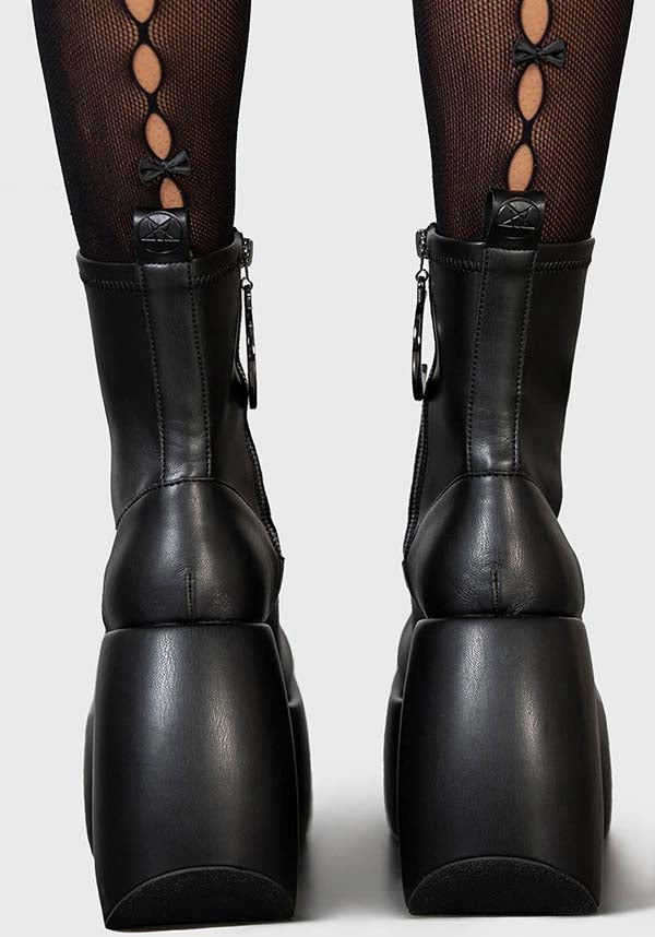 Ruins And Remains Statement Textured PU Women's Boots