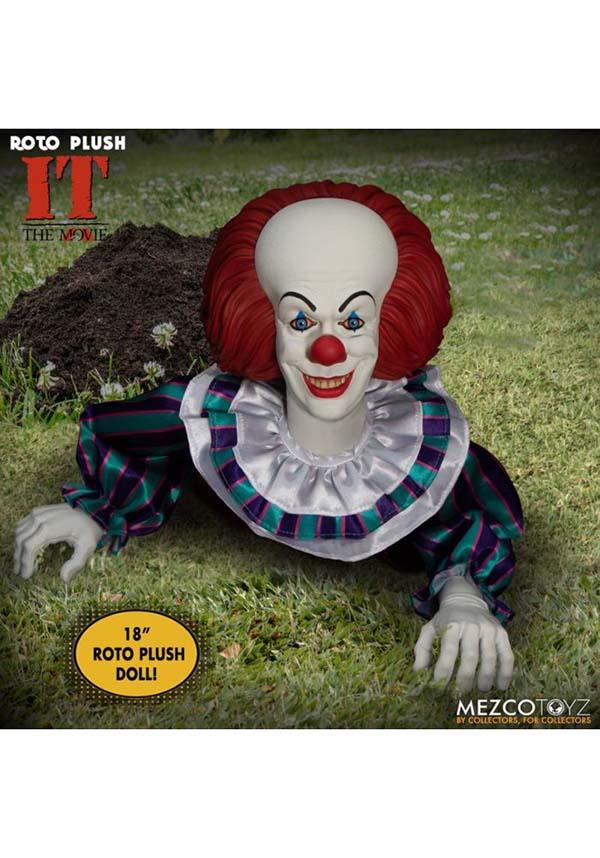 1990 IT Pennywise 18-Inch Rotating Plush Toy - A Creepy Collectible
