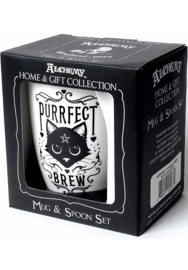Purrfect Tea and Coffee Mug & Spoon Set for Brew Lovers