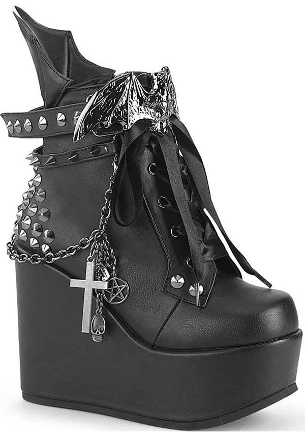 Black Poison-107 Platform Boots - Preorder Now