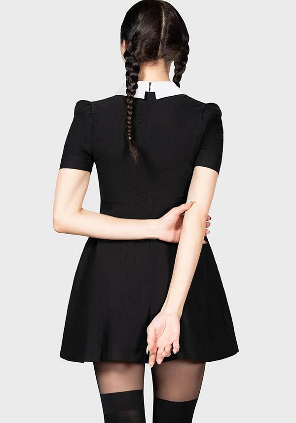 Blackest Heart Skater Style Dress - Licensed Wednesday Merchandise